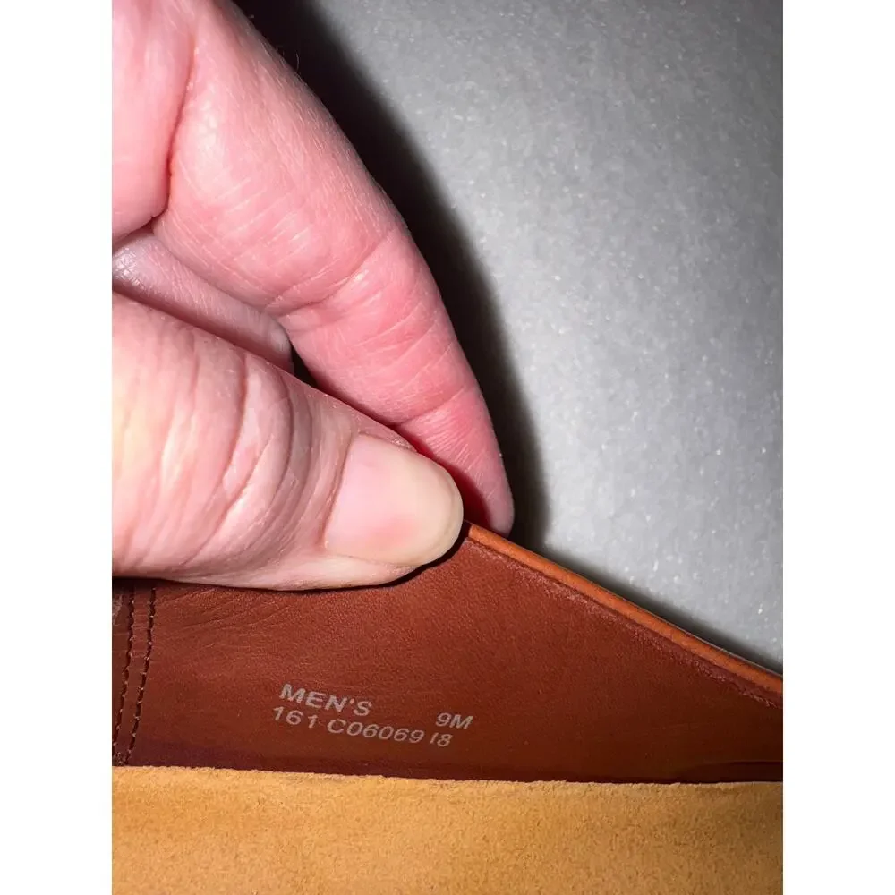 Cole Haan Mens Leather Loafer Dress Driving Shoes Size 9M Cognac Brown